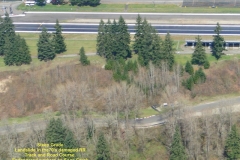 Looking North:  Road Course above steep grade